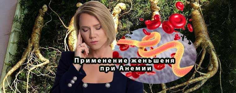 Применение женьшеня при Анемии